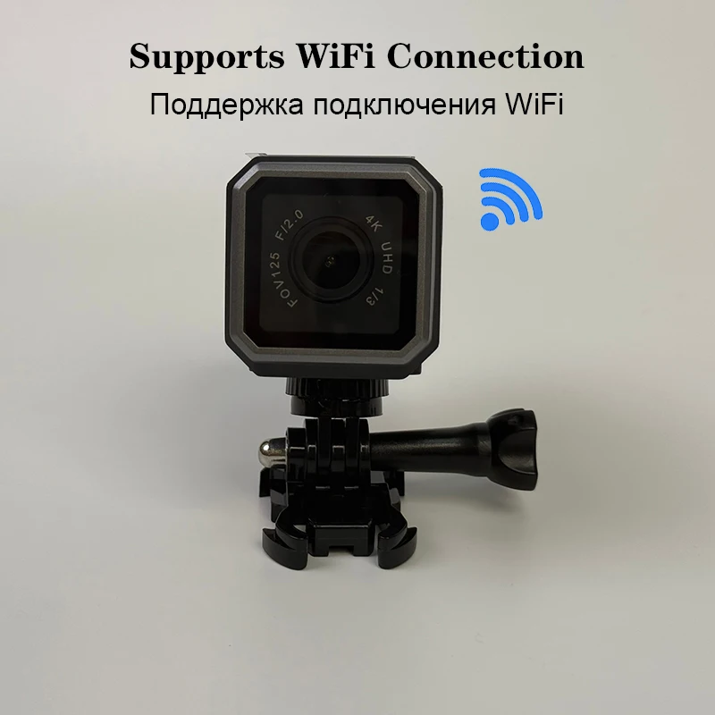 4K Ultra HD Action Camera Wireless Wi-Fi Outdoor Waterproof Anti-shake Multi-Function Cycling Recorder Mini Motorcycle Cam
