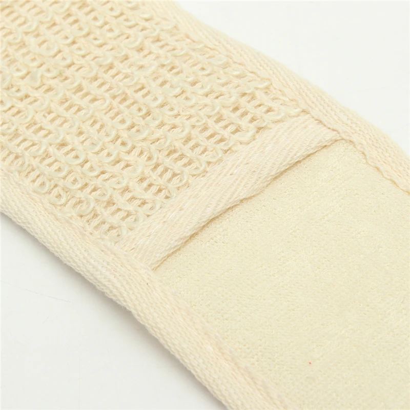 Natural Soft Exfoliating Loofah Unisex Massage Spa Scrubber Sponge Strap Body Skin Health Cleaning Tool