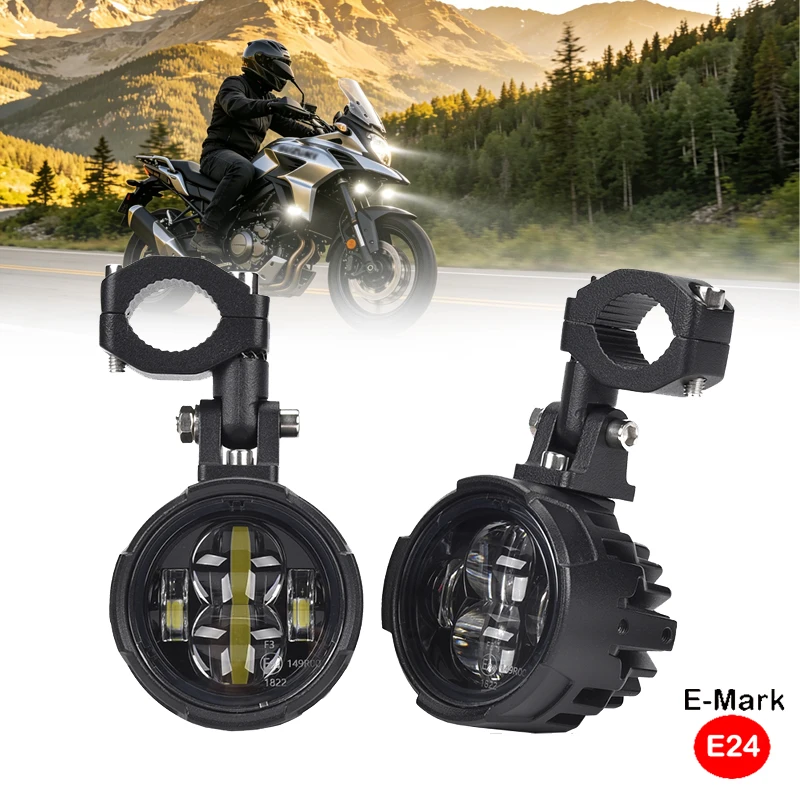 New Motorcycle Front Fog Light Led Driving Lights Parts For R1200GS F800GS Yamaha MT07 MT09 CRF1000L Africa Twin Kawasaki