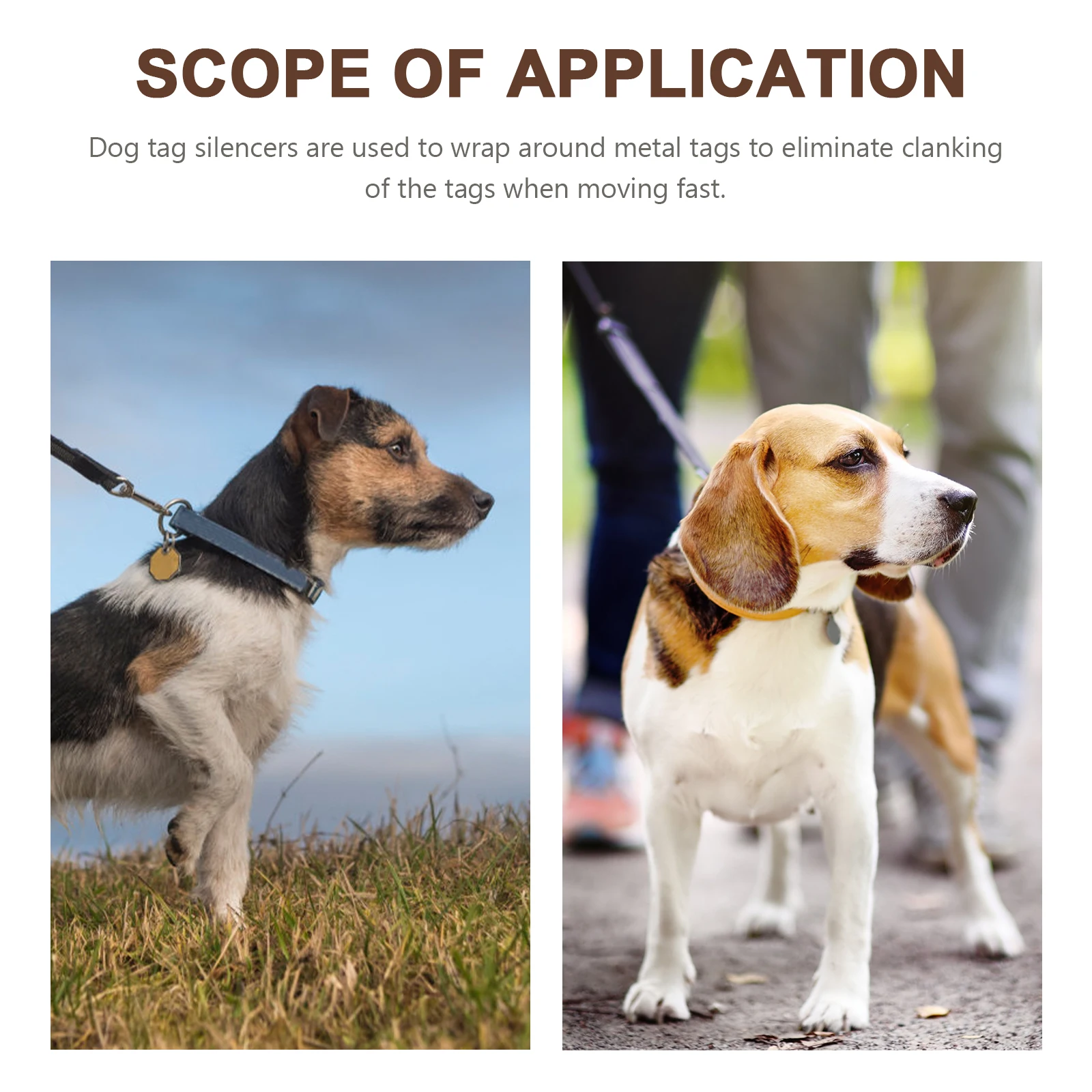 

15pcs Tag Silencers Pet Tag Silencers Silicone Circle Medium Black Pet Id Tags Personalized Noise Reducer Stretchable