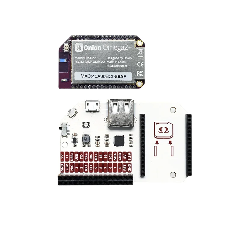 Omega2 Mt7688 Linux Development Board and Expansion Dock Base Combination Sets