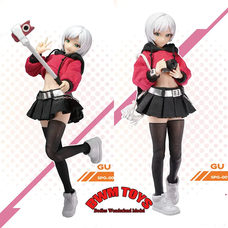 

Chenji SPG-001 1/12 Scale Mobile Suit Girl Gu Yucheng Sunshine Traveling Girl with Replaceable Face 6in Action Figure Collection