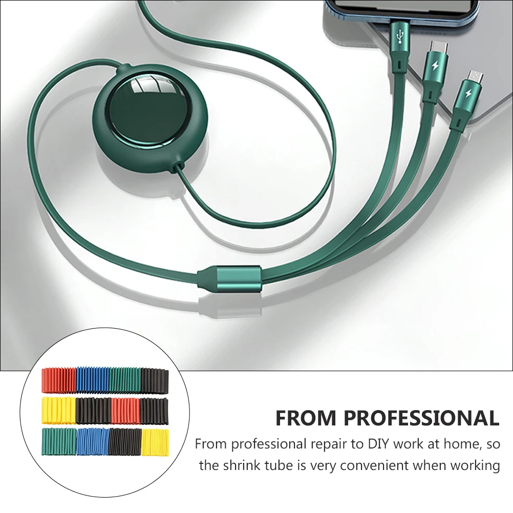 

1060pcs Heat Shrink Tubing Kit Polyolefin Electrical Insulation Wire Wrap Cable Sleeve Repair DIY Soldering