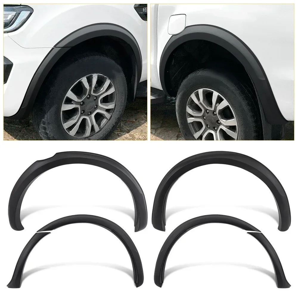 OEM Slim Fender Flares Wheel Arch Protector For Ford Ranger 2015-2018 T7 PX2 MK2 Double Cabin Model Mudguard 4X4 Car Accessories