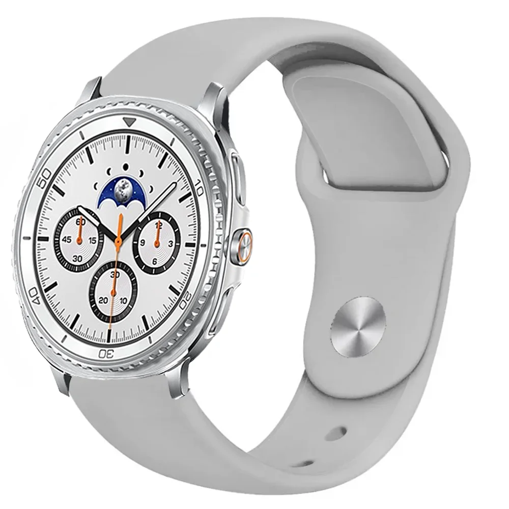 กีฬาซิลิโคนสําหรับ Samsung Galaxy Watch 8 44 มม.40 มม.8 คลาสสิก 46 มม.สร้อยข้อมือ Galaxy นาฬิกา Ultra 2025 47 มม.สายรัดข้อมือ