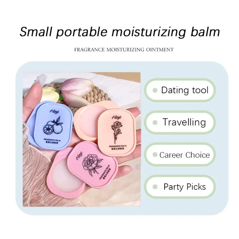 Portable Solid Perfume Balm Christmas Gift Long-Lasting Vegan Fragrance Travel Aromatherapy