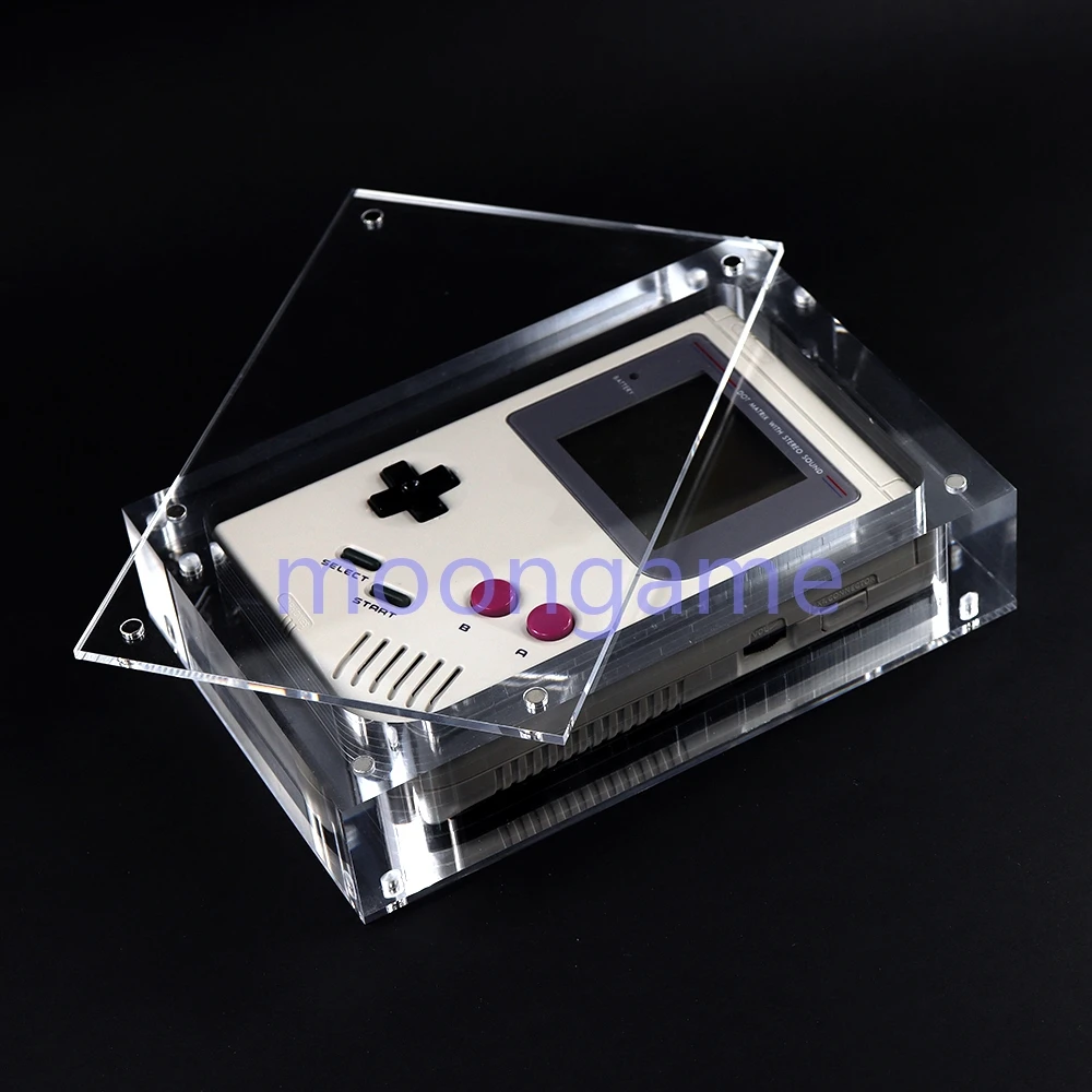 OCGAME 1 Stück Acryl-Display-Schutzhülle für GB GBA GBC GBM GBP GBA SP NDSL New 2DS XL GW Spielkonsolen-Box Hochtransparente Hülle 7