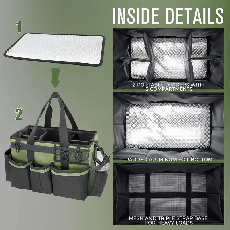 Wearable Cleaning Organizer with Handle & Straps for