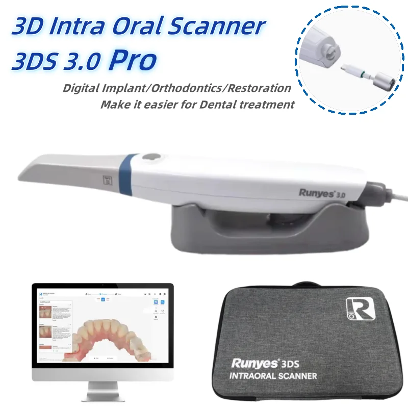 Runyes Dental Intraoral Scanner 3.0 Pro Cyfrowy skaner jamy ustnej 3D z oprogramowaniem Funkcja skanowania AI w prawdziwym kolorze Urządzenie stomatologiczne