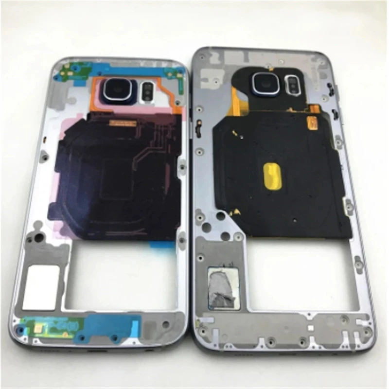 Middle Frame Bezel Housing Chassis For Samsung Galaxy S6 S6 Edge S6 edge plus G920F G925F G928F Single Dual SIM With Camera Lens