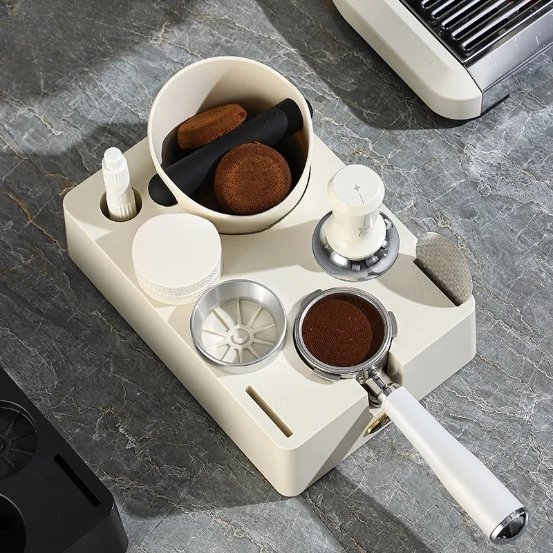 51/58mm Coffee Powder Distributor Set Coffee Press Base Storage Seat Espresso Tamper Tool