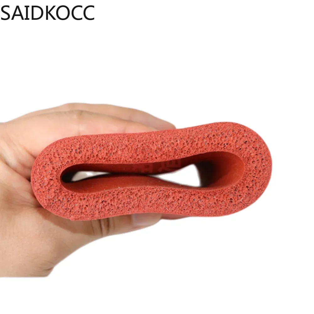 SAIDKOCC Silicone foam tube flexible foaming Silicon hose Sponge casing silicone rubber sleeve Silicone insulated  1Meter