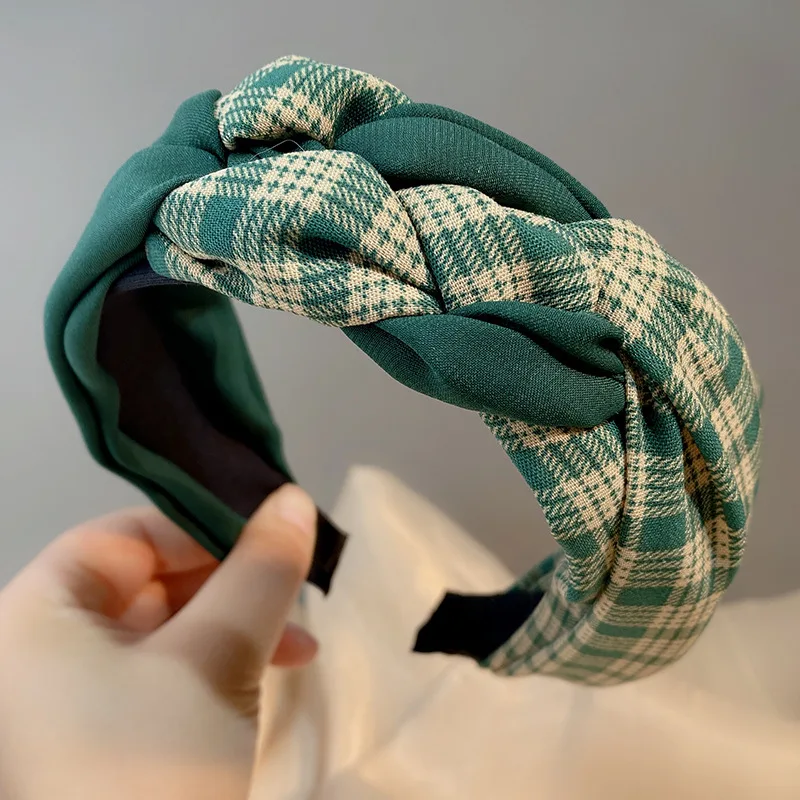 

Hair Bands Fashion Hair Cards High Cranial Twist Braids Clashing Colors With Headbands Knotted Wide Hair Grottoes Headpieces