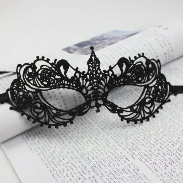 Decorative Mask Party Mask Masquerade Prop Black Lace Masquerade Mask Gothic Style Venetian Mask Hollow Out Costume Mask 2026