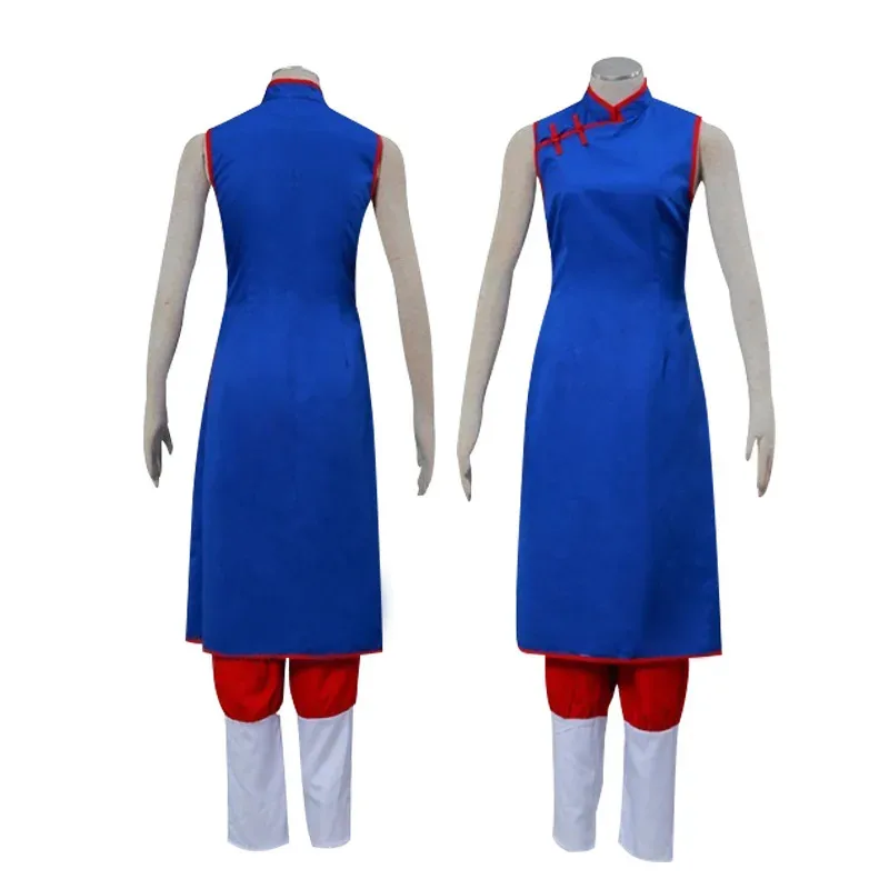 

Candy 2025Аниме Герой Чичи Косплей Костюм Женщина Синий Cheongsam Топ Брюки Комплект Пояса Хэллоуин Вечеринка Comic-con Боевая Униформа Летучая Мышь