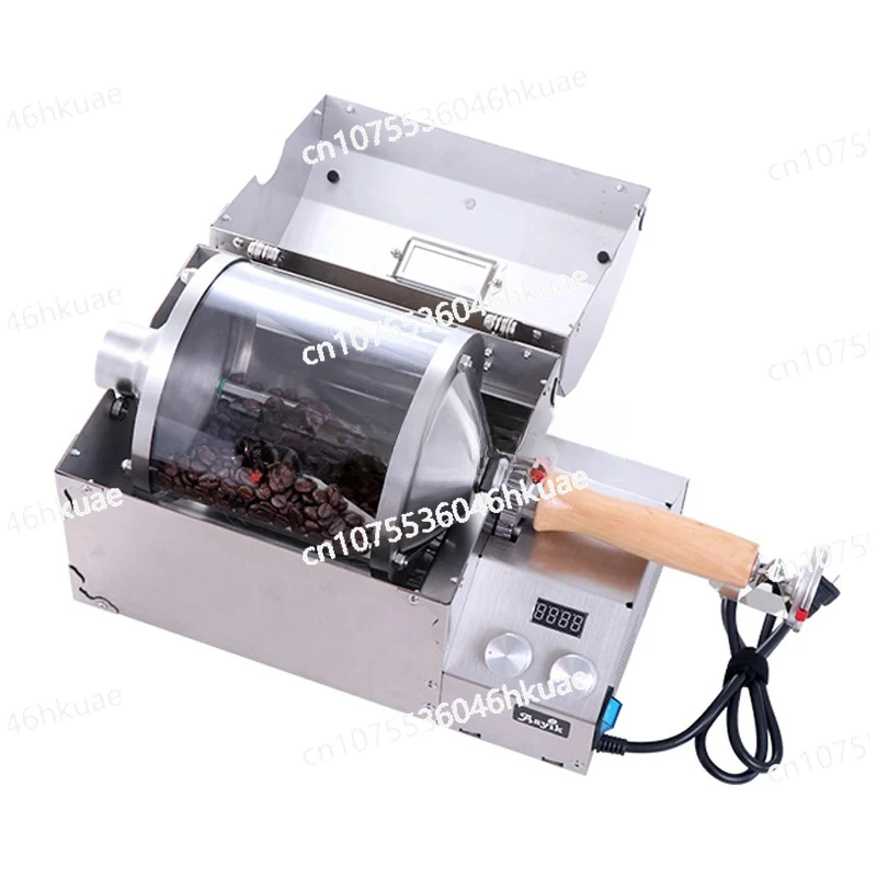 1200W Household Coffee Bean Roaster Commercial Thermal High Temperature Resistant Quartz Glass Drum AS3-S400 Appliances