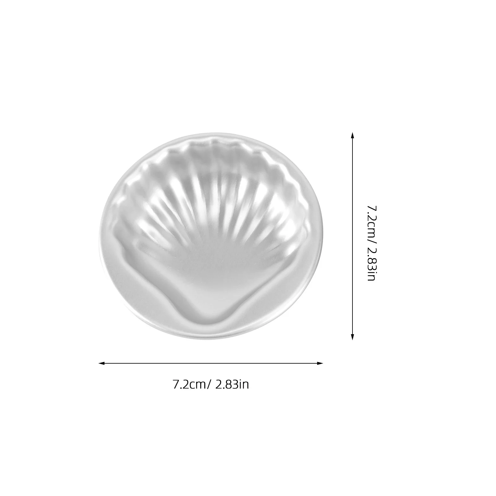 

2Pcs Durable Aluminum Shell Moulds For Cake Decorating Heat Resistant Metal Molds Wide Application In Baking