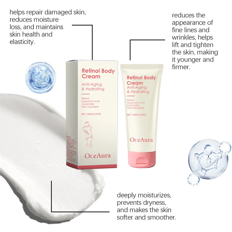 OCEAURA Retinol Firming Body Lotion Hydrating Firming Gentle Moisturizing And Nourishing Body Lotion