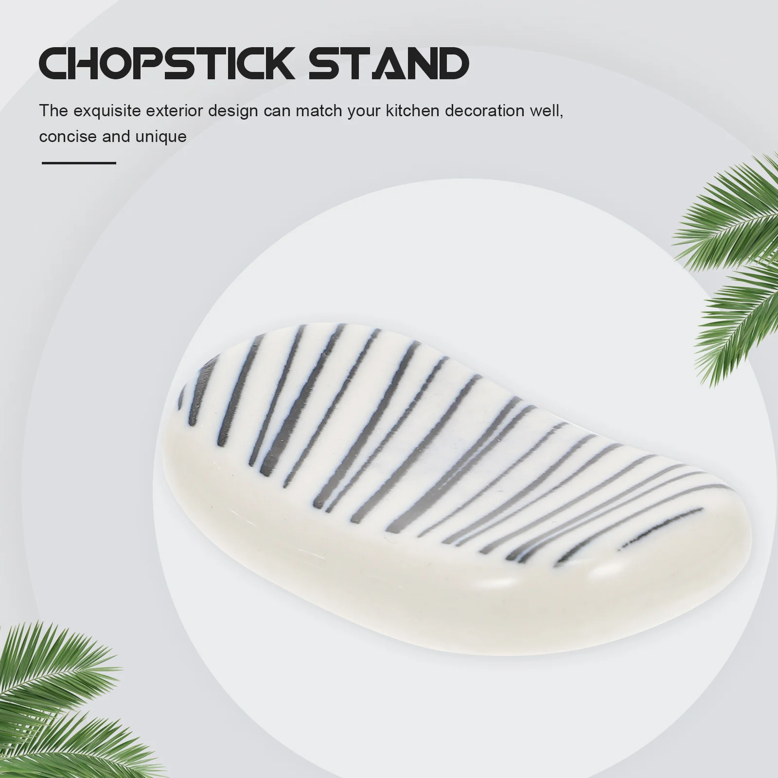 

10Pcs Ceramic Chopsticks Holder Japanese-Style Stand Premium Food-Grade Material Multi-Functional Fork Spoon Rest for Hotel