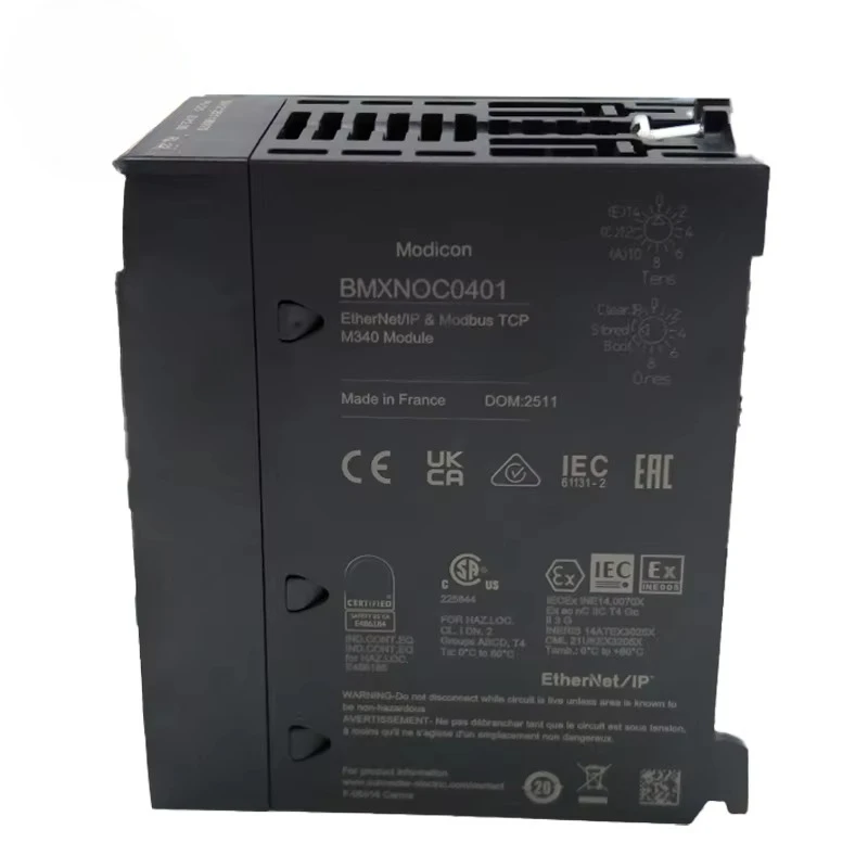 PLC Programming Controller Brand New Original M340 4-Port Ethernet BMXNOC0401 Communication Module