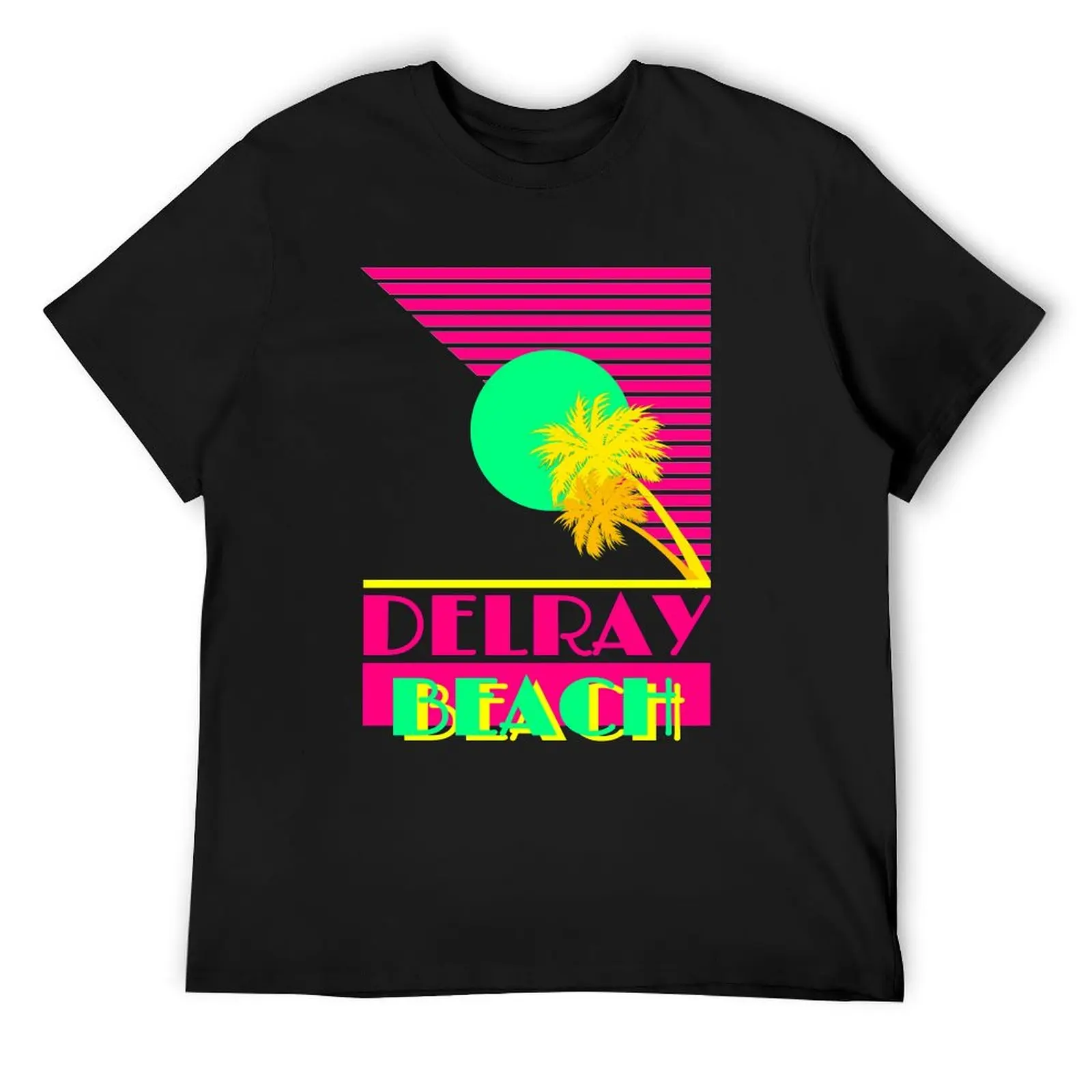 

Delray Beach Retro 80s T-Shirt anime figures blanks mens big and tall t shirts