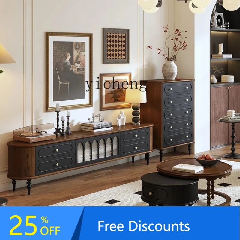 

BB solid wood living room locker against the wall, antique storage, chest of drawers, TV cabinet, small side cabinet