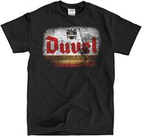 Duvel Distressed Beer Logo - Black Shirt (L)