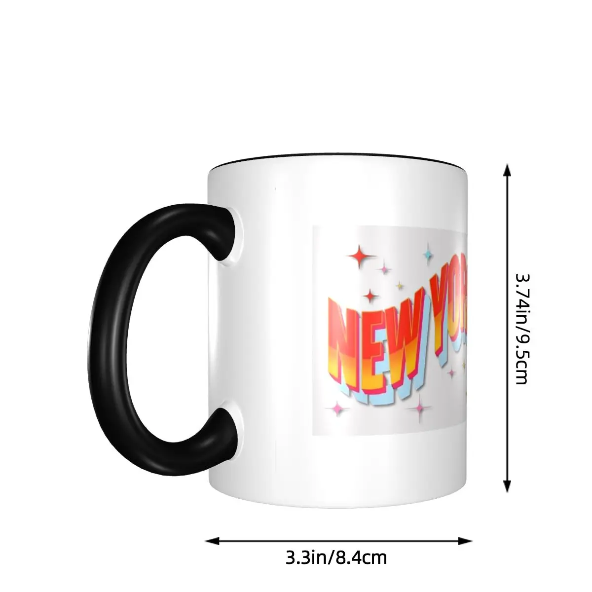 New York Mug Funny Ceramic Coffee Cups Tea Mugs Milk Cup Drinkware Gift for Woman Man