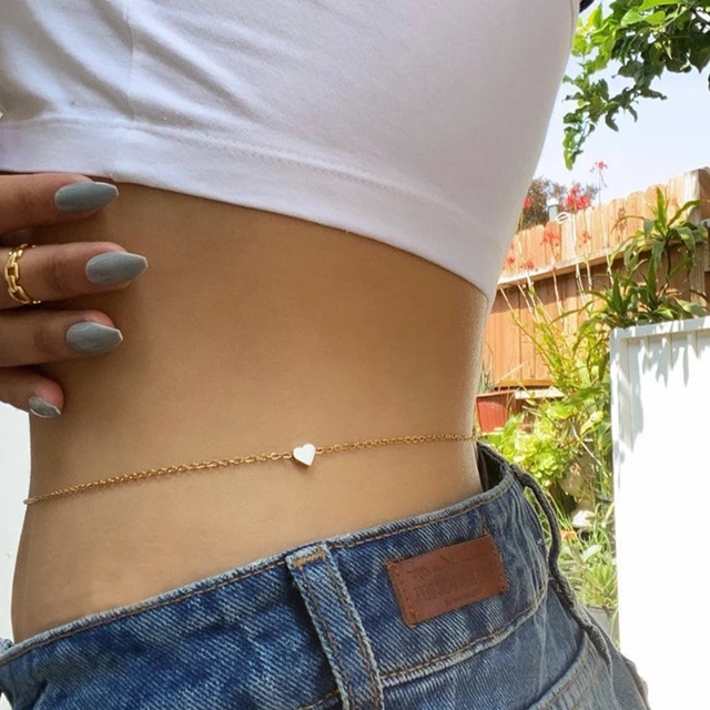 Heart Waist Chain for Women Bikinis Belly Festival Outfit Sexy Body Gold Color Designer Jewelry Aesthetic Chains for Girls AliExpress 36