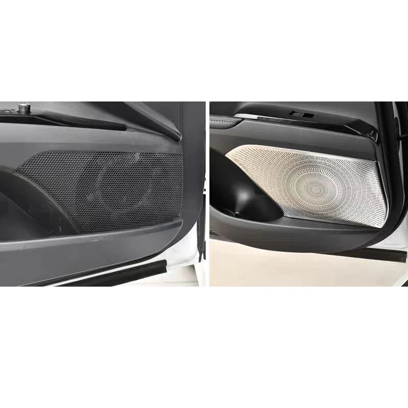 For Toyota Camry XV80 2024 interior modification Stainless steel door horn cover Rear door horn cover Dust protective cover
