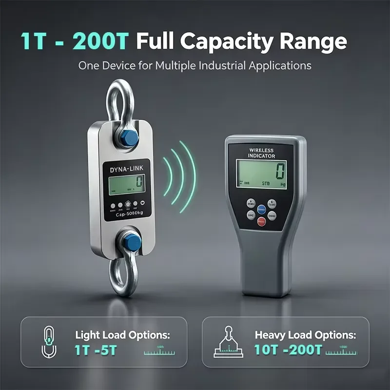 GWD200 Port Wharf LCD Wireless Dynamometer Crane Scale Digital Load Cell 10Ton 30Ton 50 Ton