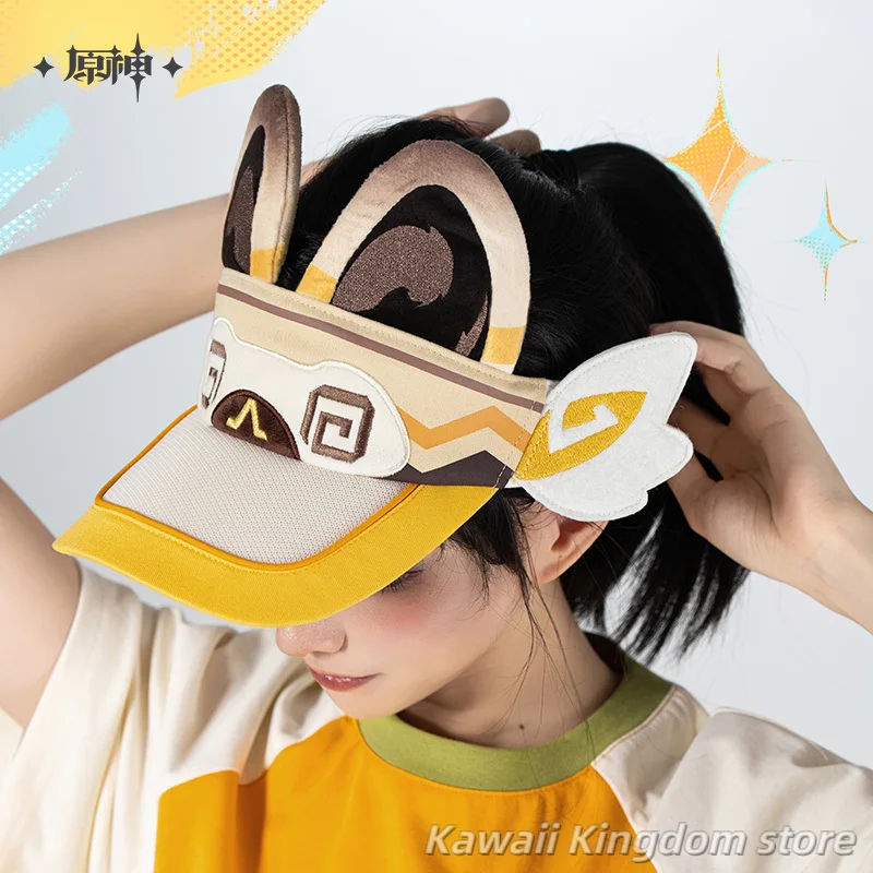 

Game Mihoyo Genshin Impact Figures Kachina Hat Sun Hat Cosplay Anime Costume Accessories Cartoon Cute Gift