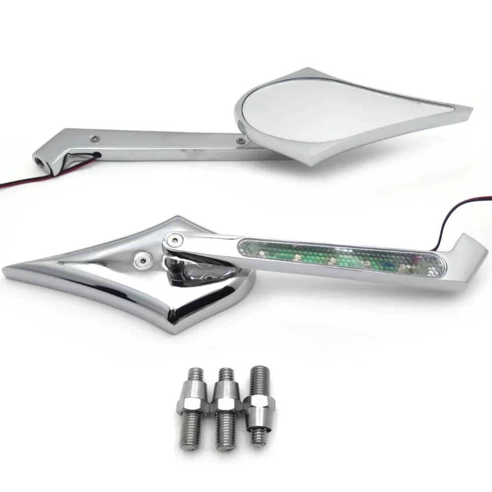 

Motorcycle LED Turn Signal Slim Oval Mirrors for Suzuki GSXR 600/750/1000/Hayabusa 2001-2007,Kawasaki Ninja (All Years&Models)