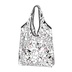 Disney Films One Hundred And One 101 Dalmatians Groceries Shopping Tote Bags Fashion Animated Shopper Shoulder Bag Handbags