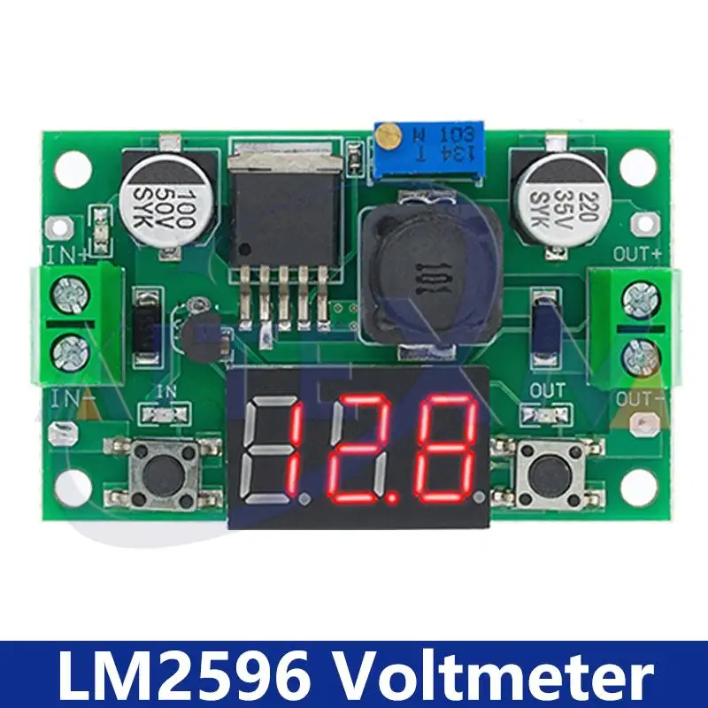 LM2596 LM2596S ADJ Power Supply Module DC-DC Step-down Power Supply Regulator Module 3A Voltage Regulator 24V 12V 5V 3V