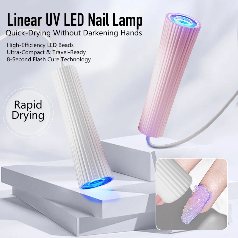 مصغرة الأشعة فوق البنفسجية LED مسمار مصباح لتجفيف جيل للأظافر البولندية يده مجفف الأظافر الأشعة فوق البنفسجية هلام لاصق الغراء علاج ضوء مانيكير مسمار أدوات الرسم