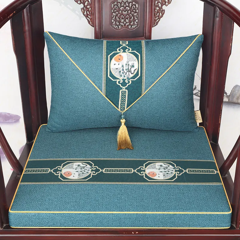 Redwood Sofa Cushions New Chinese-style Anti-slip Seat Cushion for Round Chairs Taishi Chairs, Dining Chairs, Tea Chairs
