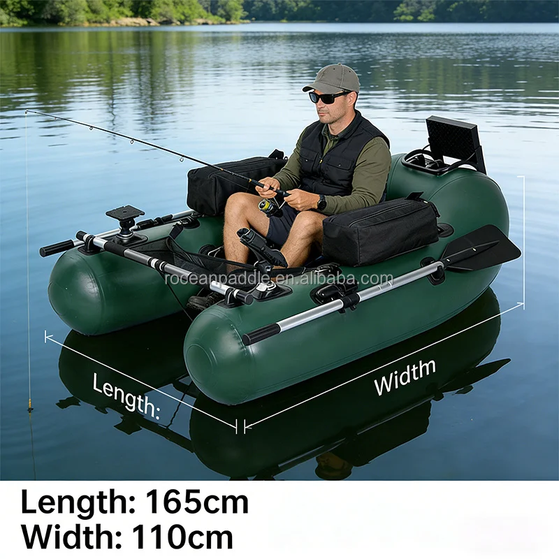 Inflatable Rowing Boat Sea River Whitewater Belly Fishing Lure Boat Plastic Rowing Boat