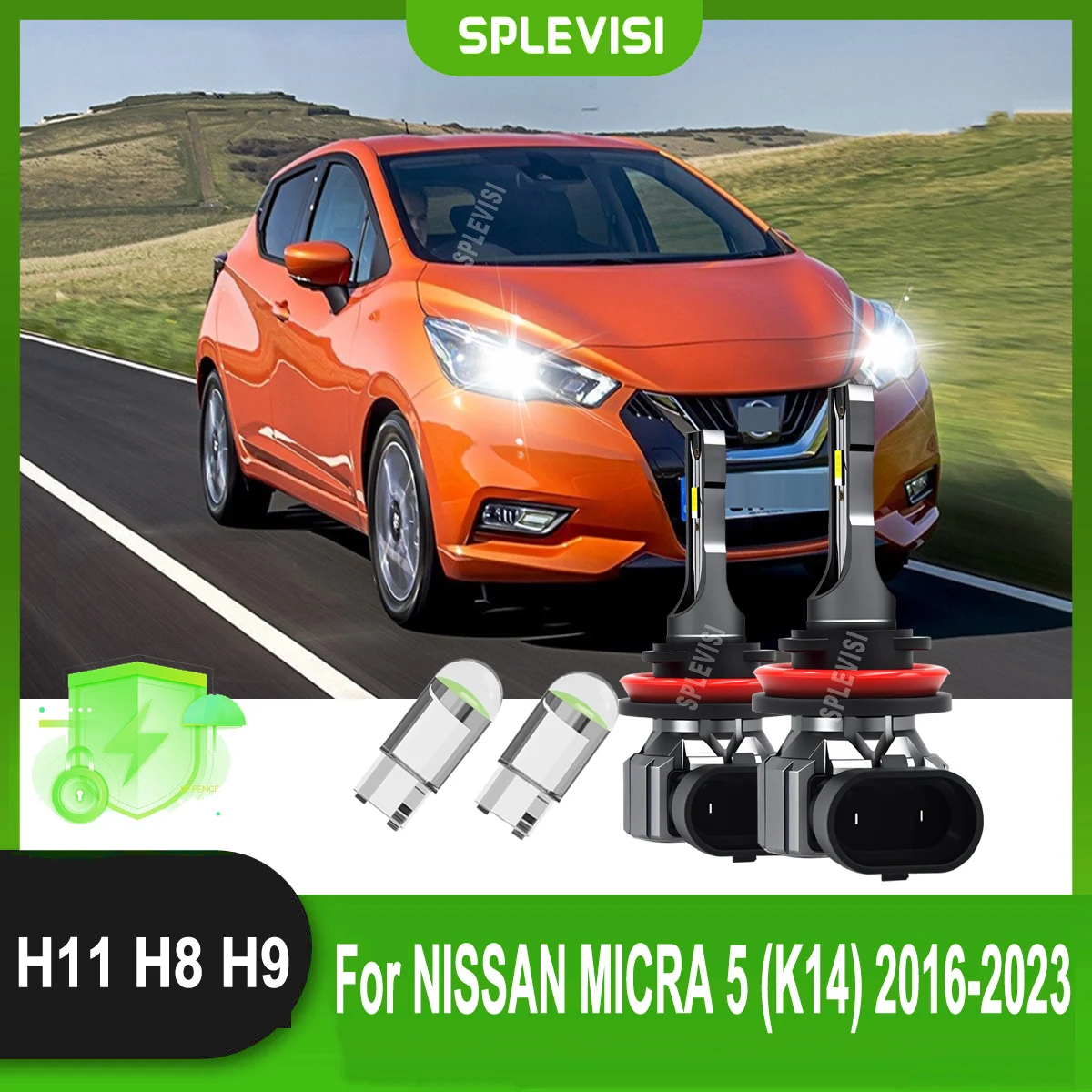 LED 75W Headlight Fog Bulbs - Simple Path to a Major Lighting Upgrade.For NISSAN MICRA 5 (K14) 2016 2017 2018 2019 2020-2023