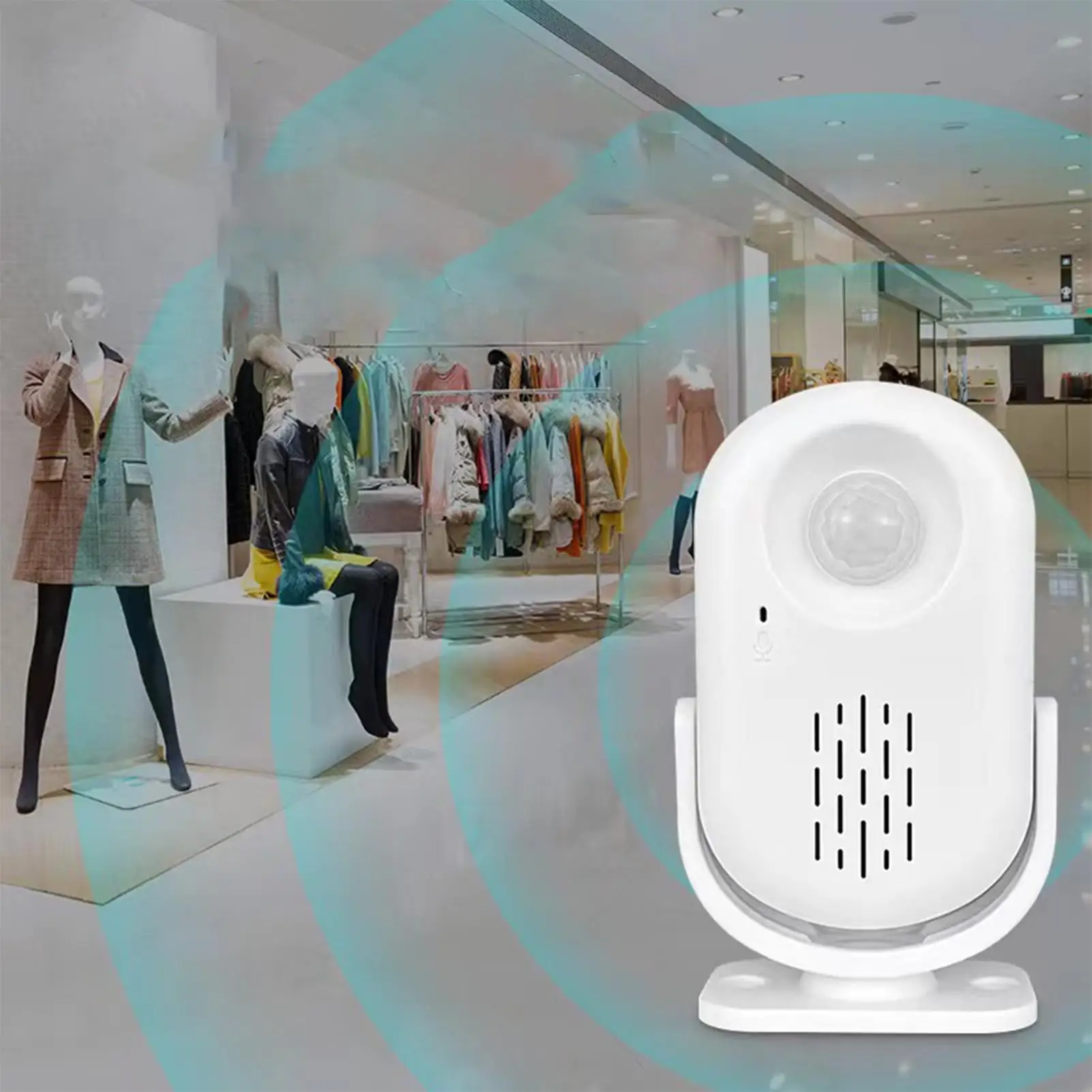 Motion Sensor Door Chime For Business Doorbell Motion Sensor USB Rechargeable Safe Entry Alert Chime Motion Sensor Bell