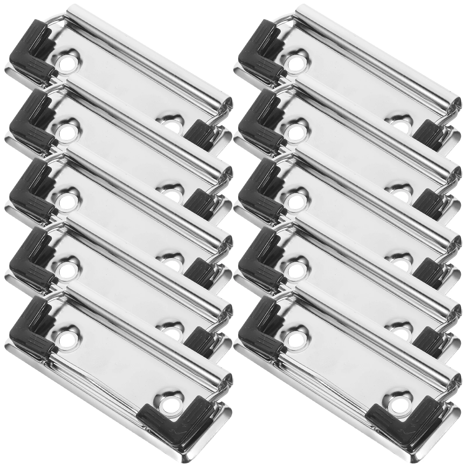 

10pcs Metal Writing Board Clips Small File Clamps Home Office School Clipboard Organizer Document Paper Fixing