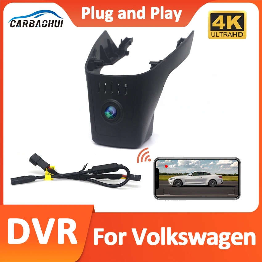 

HD 4K 2160P Plug and play Car DVR Wifi Video Recorder DashCam Camera for Volkswagen Touareg 2019 2020 2021 2022 2023 2024