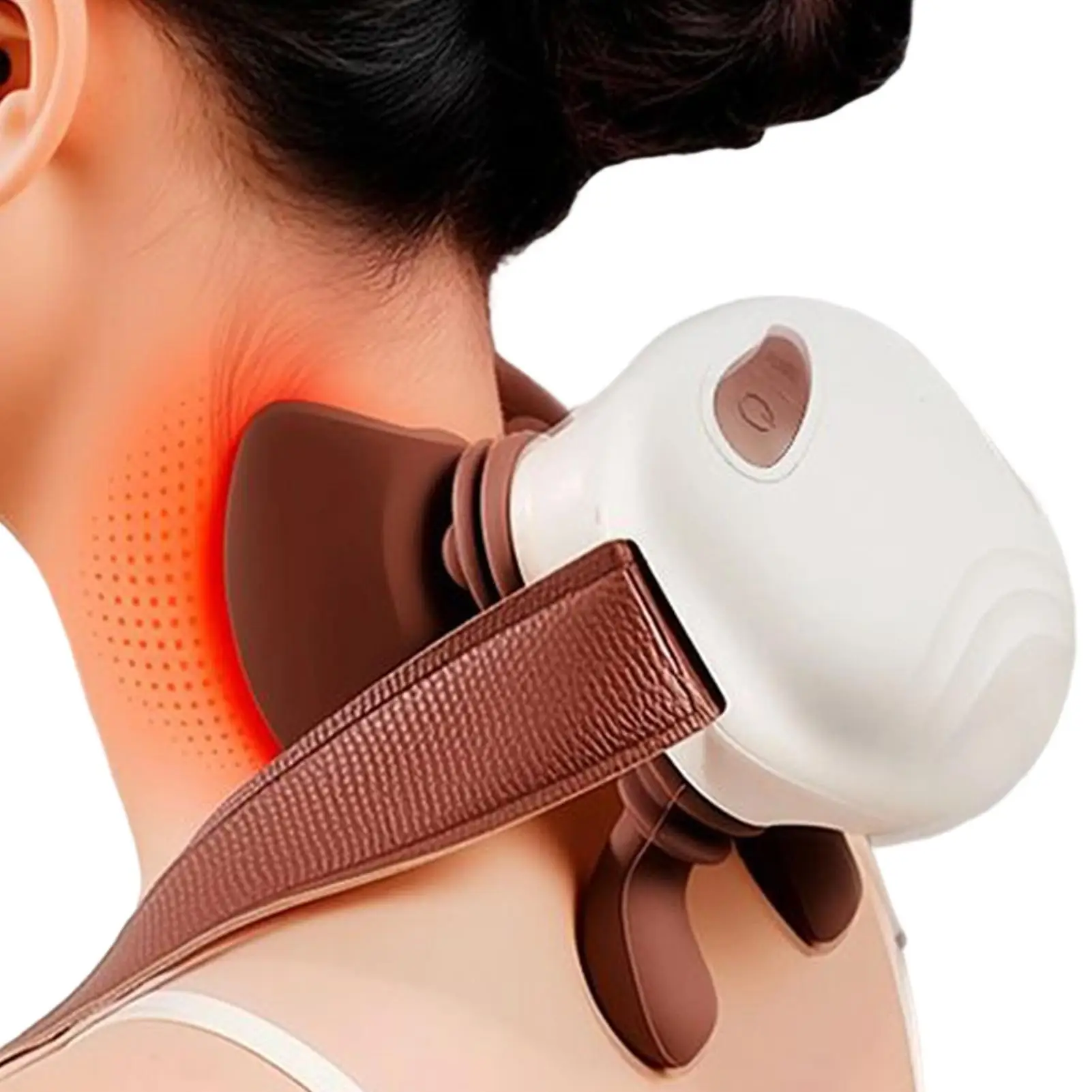 

Heated Neck Massager Cordless Heating Health Care Electric Portable Shoulder Massager For Women Dad Mother Home Office Gym Work