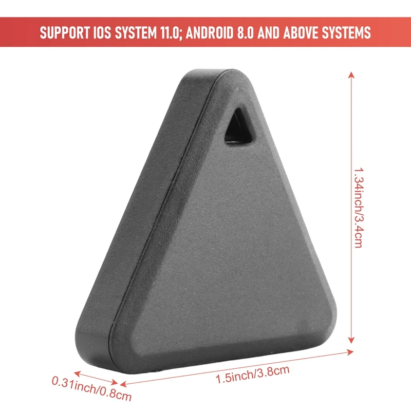 Pet Smart Mini GPS Tracker Pet Locator Anti-Lost Waterproof Bluetooth Tracker Triangular Kids Dog Cat Tracker