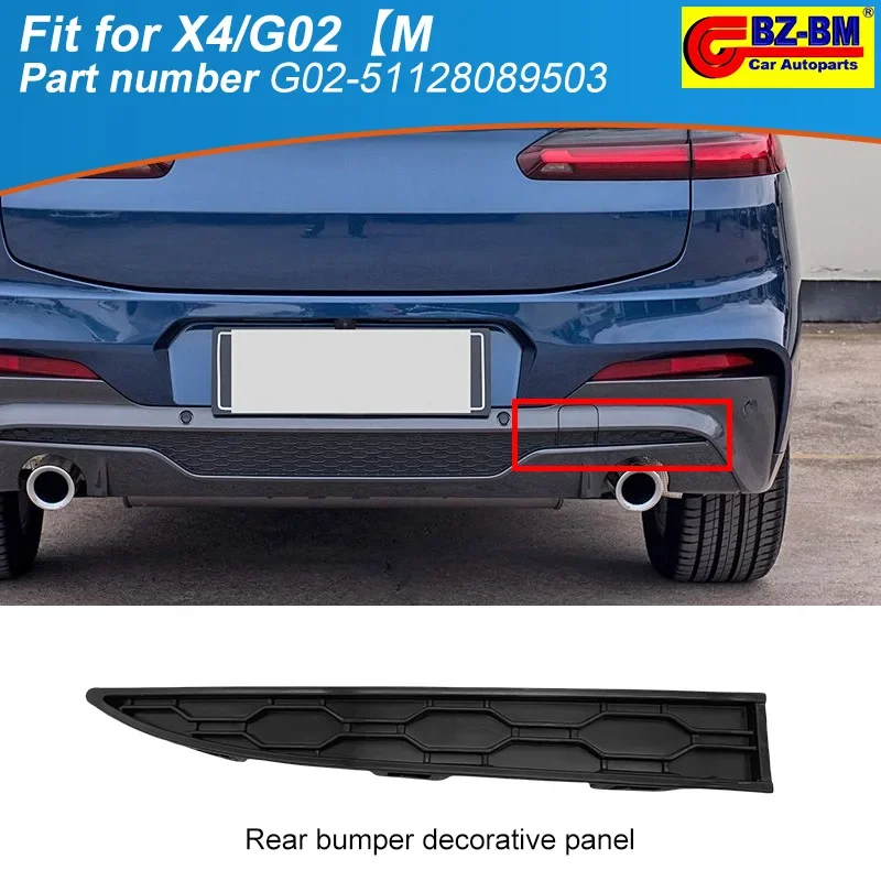 

Front Rear Bumper Trailer Tow Eye Hook Cap Cover for BMW X4 M G02 51128089503 51128065134 51128089504 51118072786 51117497095
