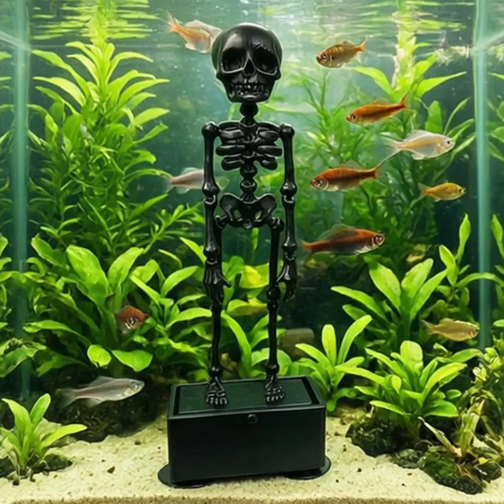 Halloween Aquarium Decorations Moving Skeleton Fish Tank Ornament Halloween Skeleton Fish Tank Ornament 3d Printed Dancing Skull