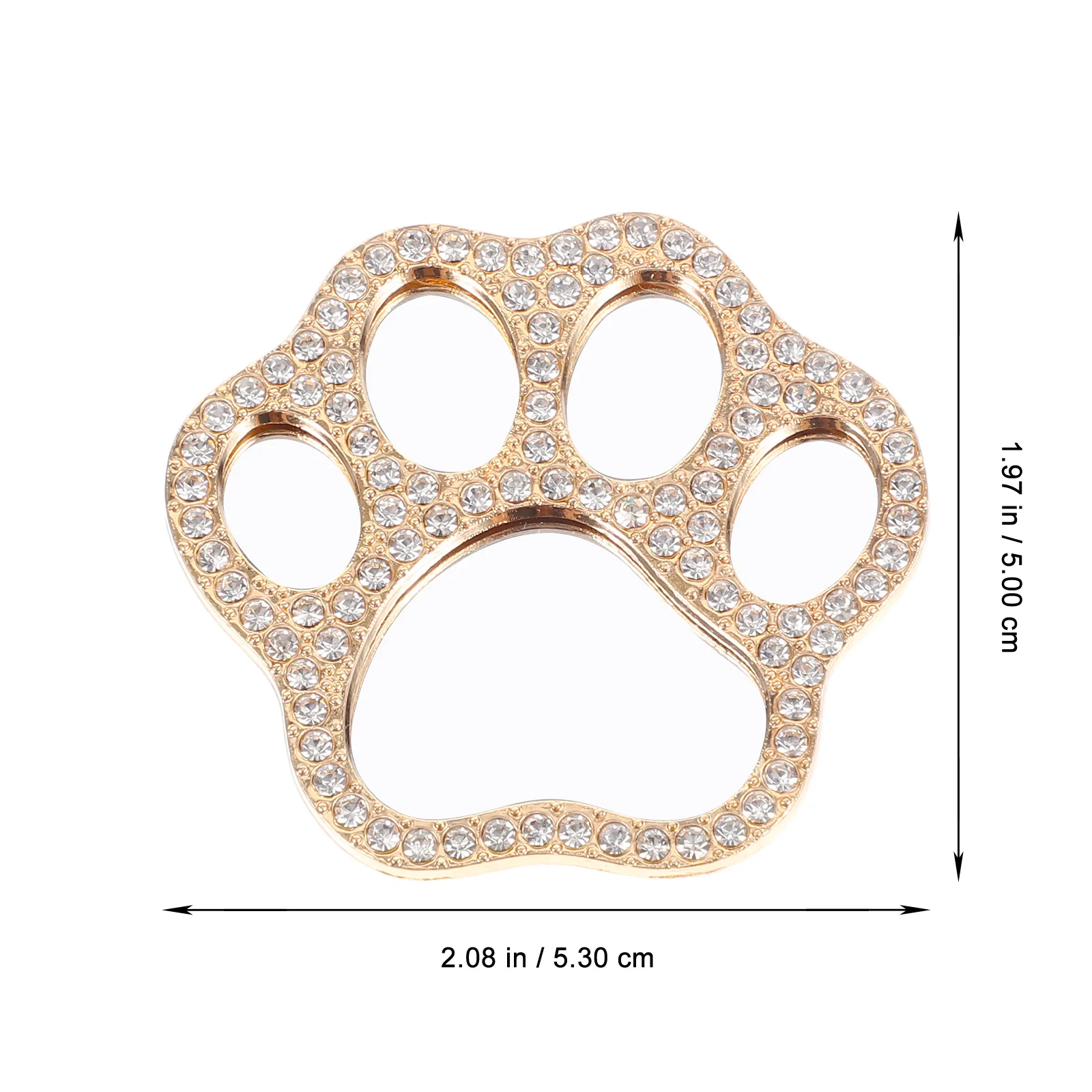 2 pçs espelho de pata de gato bonito cristal pata de gato decoração diy fornecimento para caso de telefone charme portátil pequeno espelho uso decorativo
