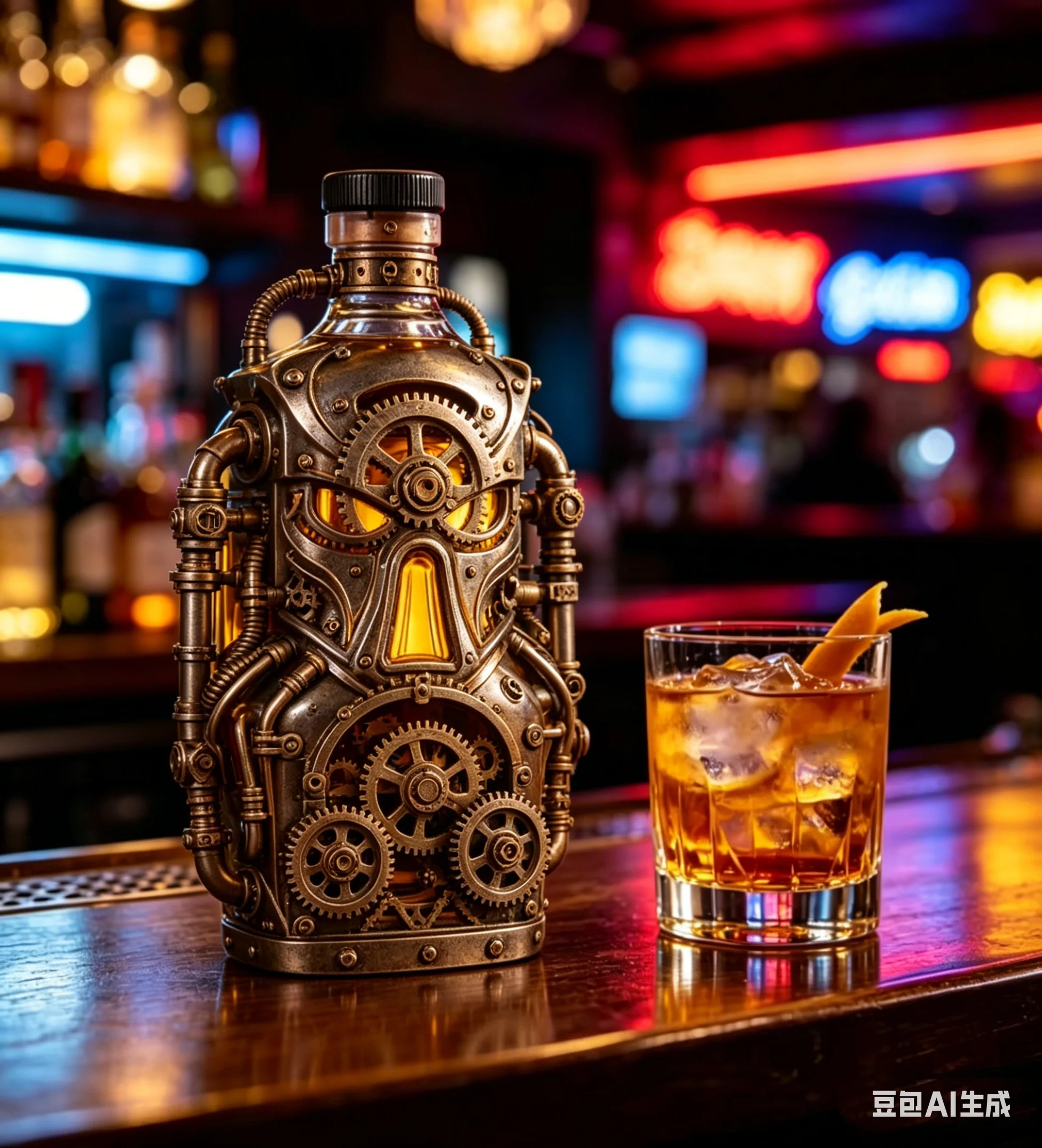 Decantador de Whisky Inspirado no Alien Predator, Garrafa de Licor em Vidro Borossilicato de Alta Qualidade, Perfeito para Decoração Colecionável de Bar Doméstico