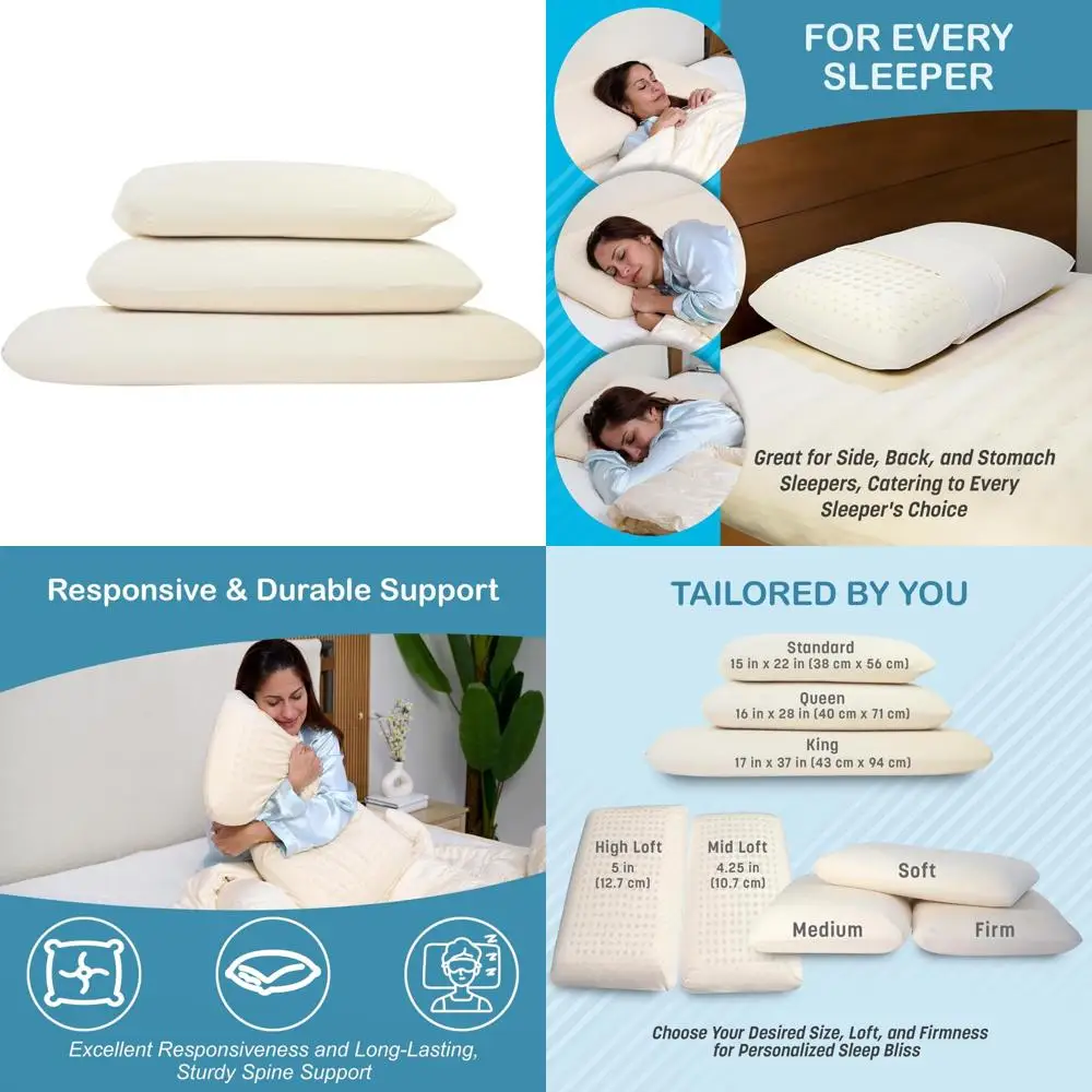 

Сертифицированные подушки из органического латекса для комфортного сна в различных местах сна