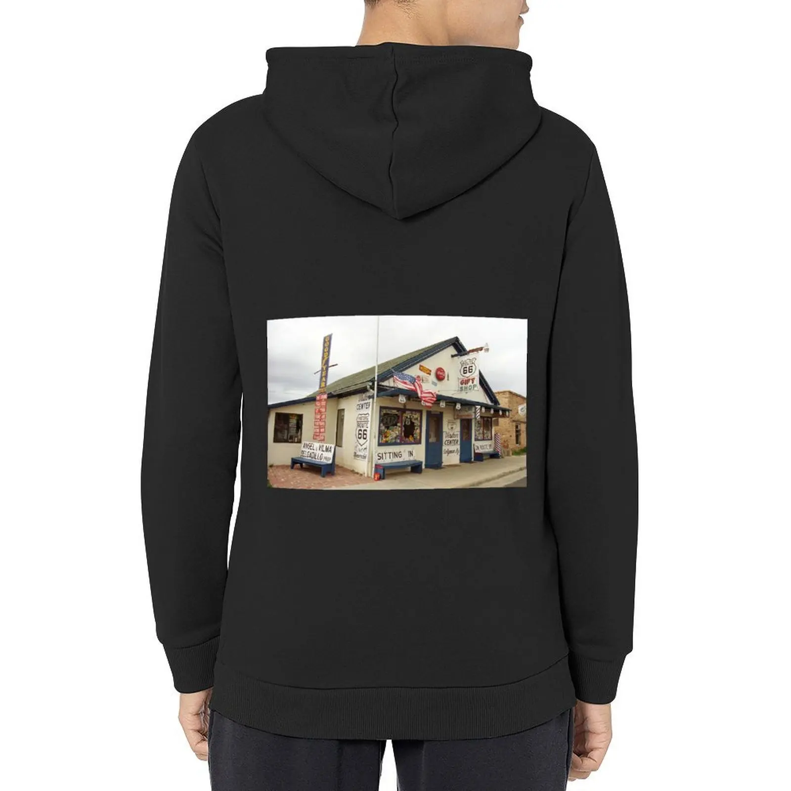 

Route 66 - Angel's Barber Shop Hoodie men's clothes men's sweat-shirt set clothes for men fashion men hoodie man